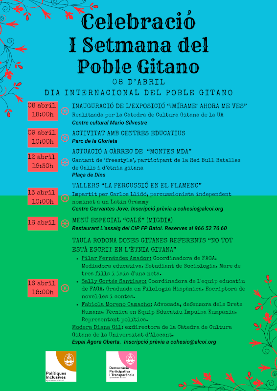 Programa celebració I Setmana del Poble Gitano