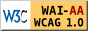 Icono de conformidad con el Nivel Doble-A,
de las Directrices de Accesibilidad para el
Contenido Web 1.0 del W3C-WAI