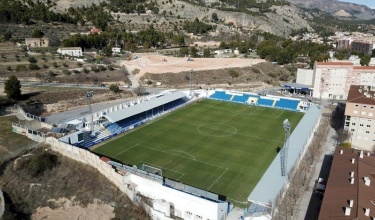 Vista general aèria del campo de fútbol de El Collao
