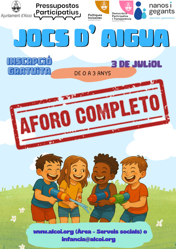 Actividad Juegos de agua (0-3 años)