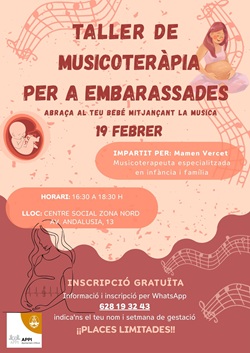 Cartell Musicoterapia per a embarassades