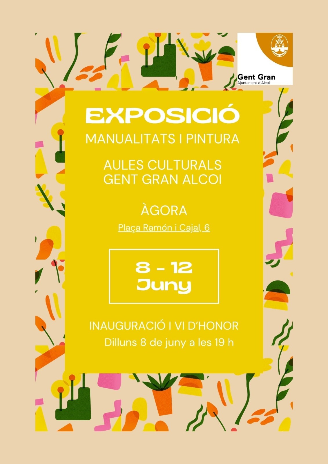 Cartell Exposició manualitats i pintura