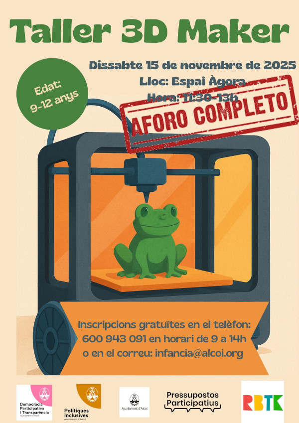 Cartel Taller 3D Maker