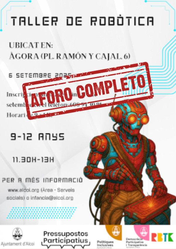 Cartell Taller robòtica