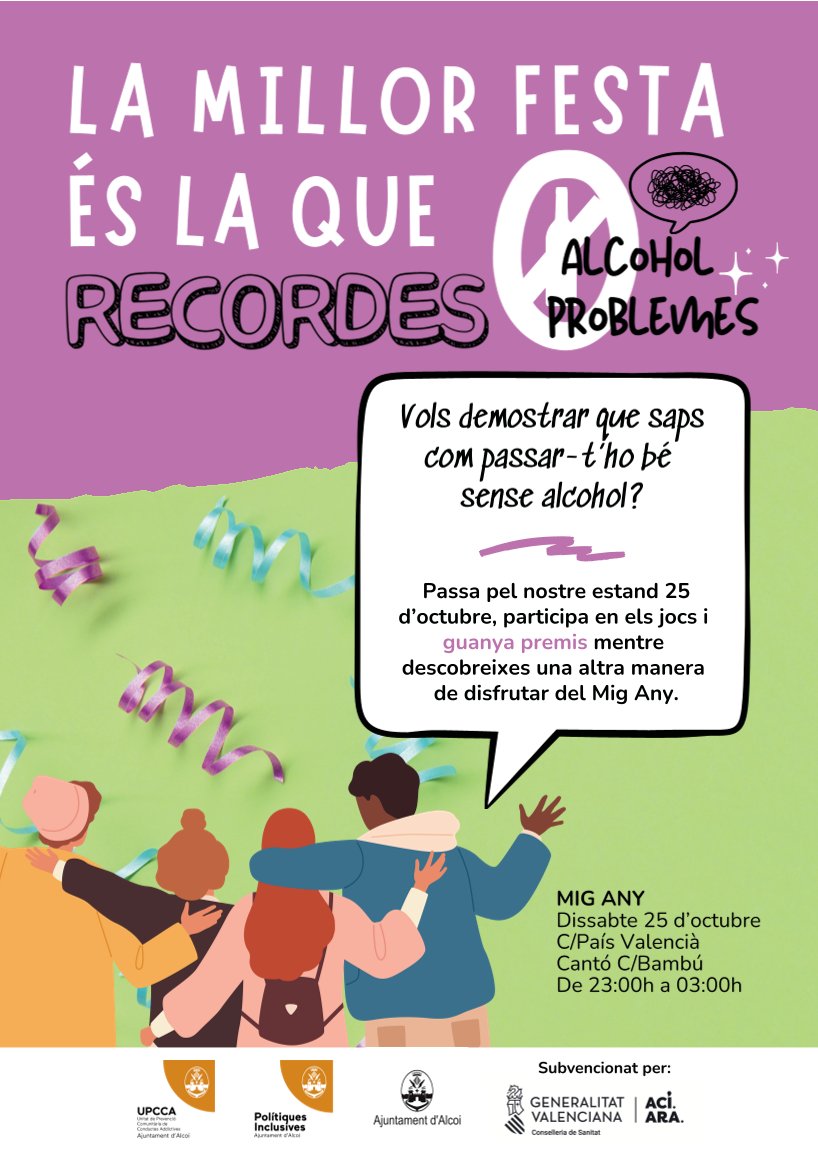 Cartell la millor festa és la que recordes mig any 2025