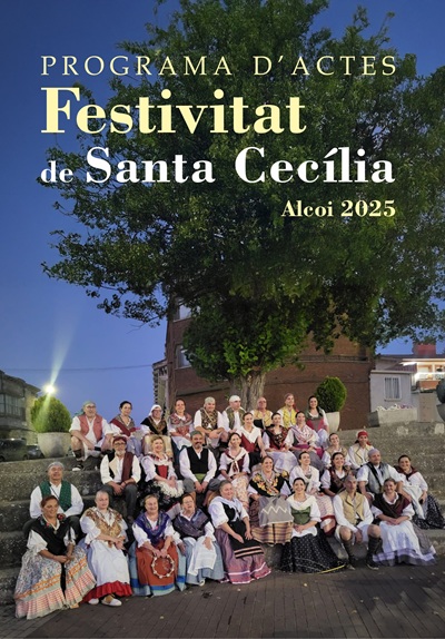 Cartel 'Programa de actos Festivitat de Santa Cecília' Alcoy 2025