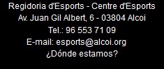 Centre d'esports datos de contacto