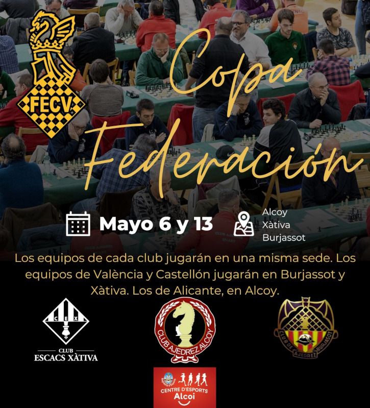 Cartel Copa Federación de Ajedrez