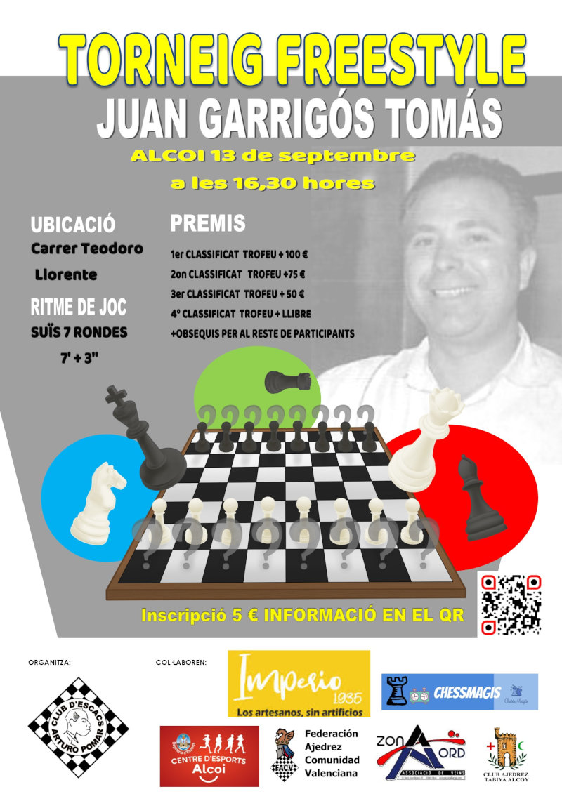 Cartel Torneo Freesstyle Juan Garrigós Tomás