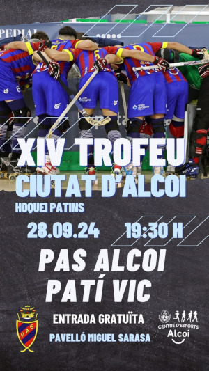 Cartell XIV Trofeu Ciutat d'Alcoi Hoquei patins