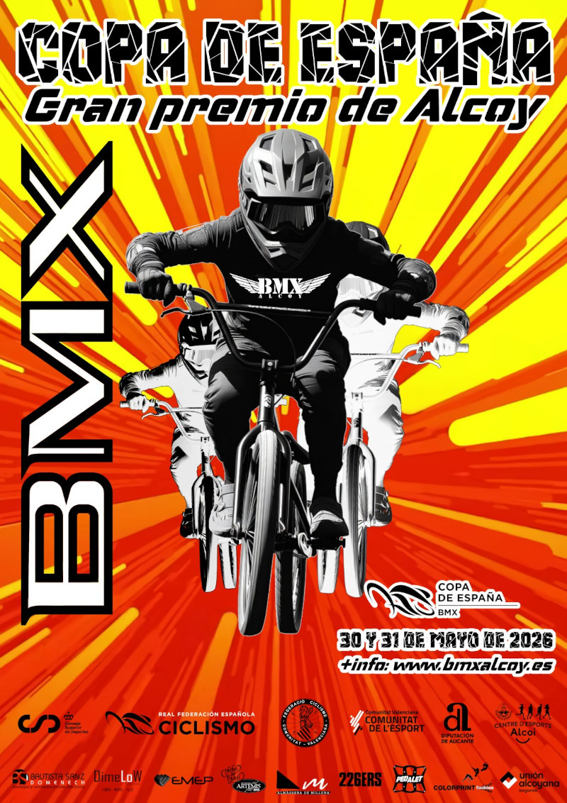 Cartel Copa España BMX Alcoy