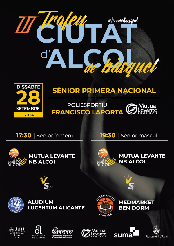 Cartell III Trofeu Ciutat d'Alcoi de bàsquet