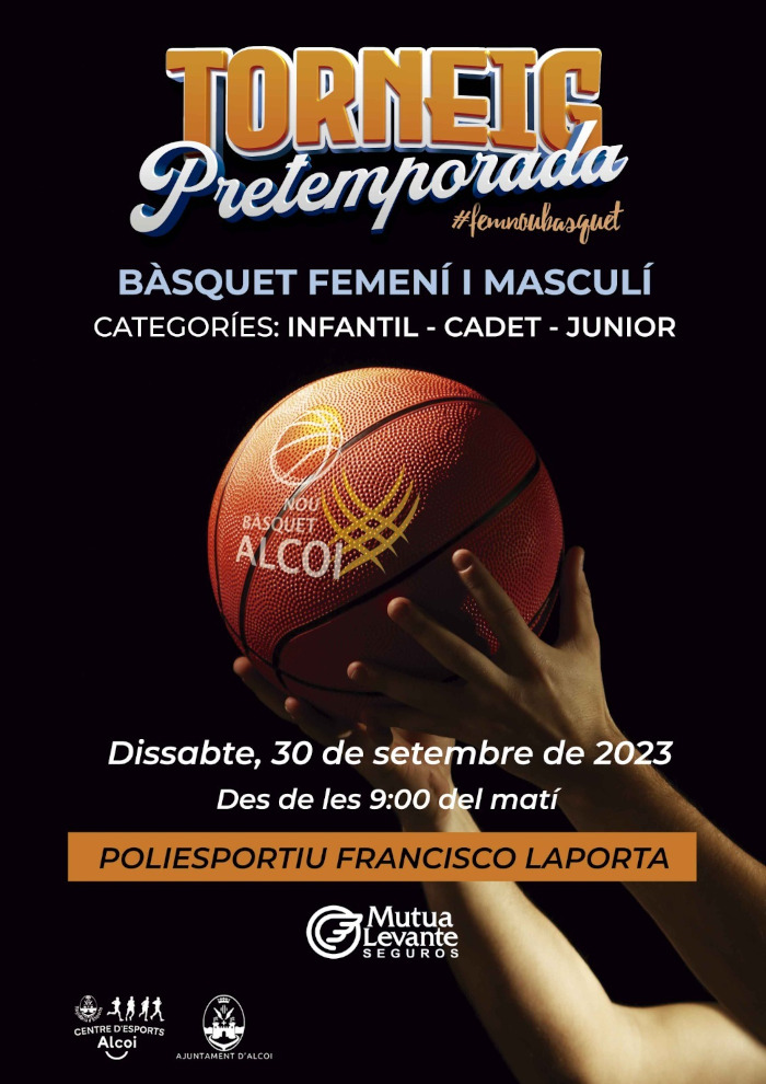 Cartell Torneig Pretemporada Básquet Femení i Masculi