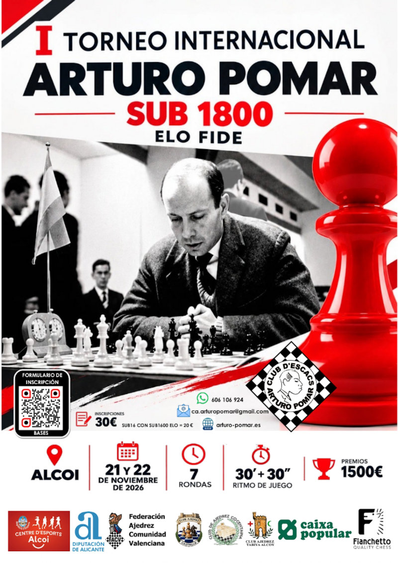 Cartell Torneig Arturo Pomar
