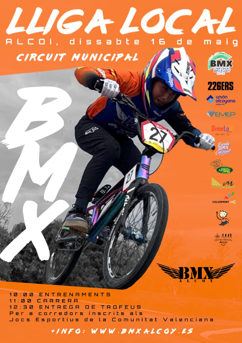 Cartel liga local bmx