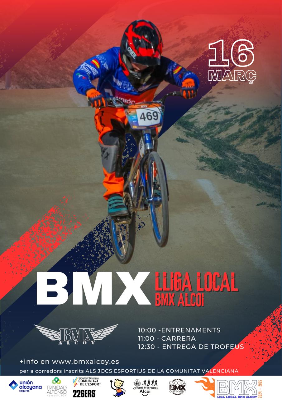 Cartel Liga Local BMX 16 marzo
