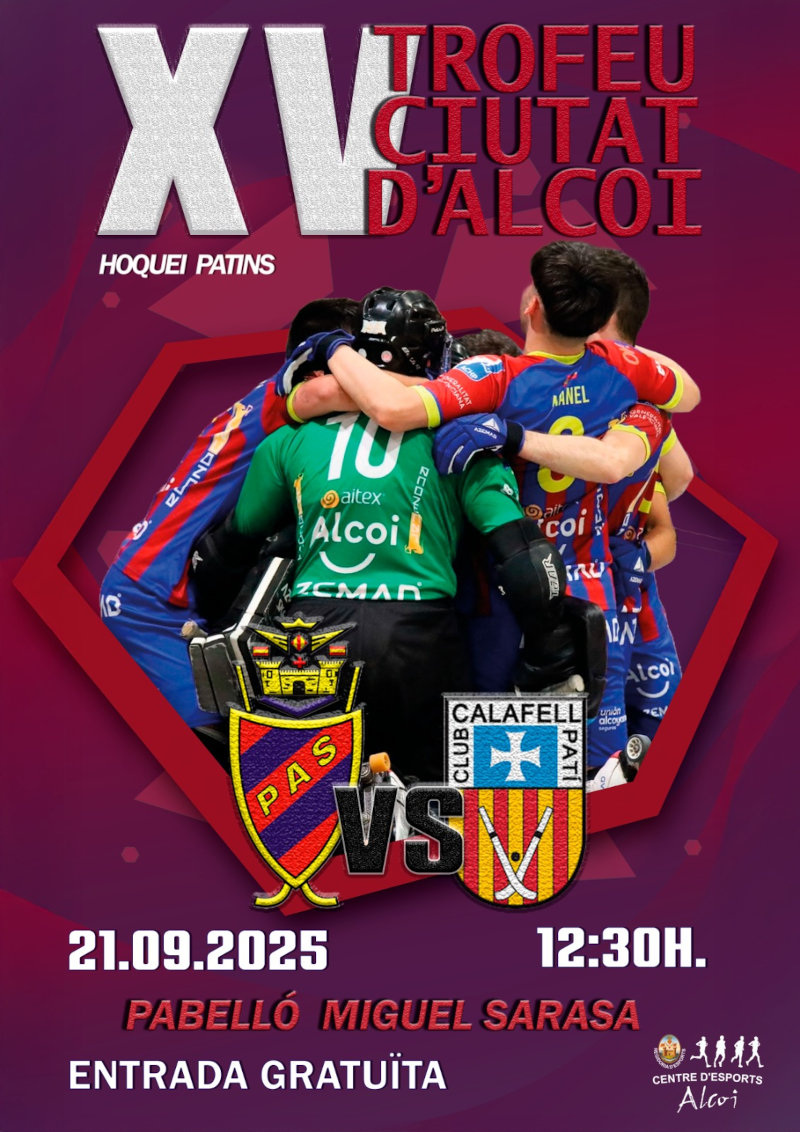 Cartel XV Trofeo Ciudad Alcoy Hockey