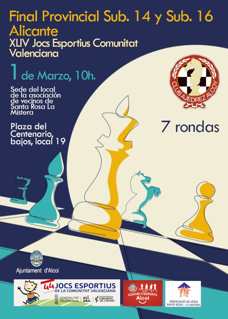 Cartell Torneig Provincial Escacs