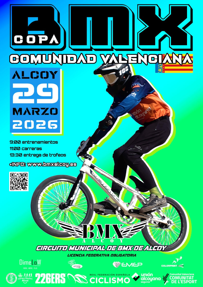 Cartel Copa Comunidad Valenciana BMX