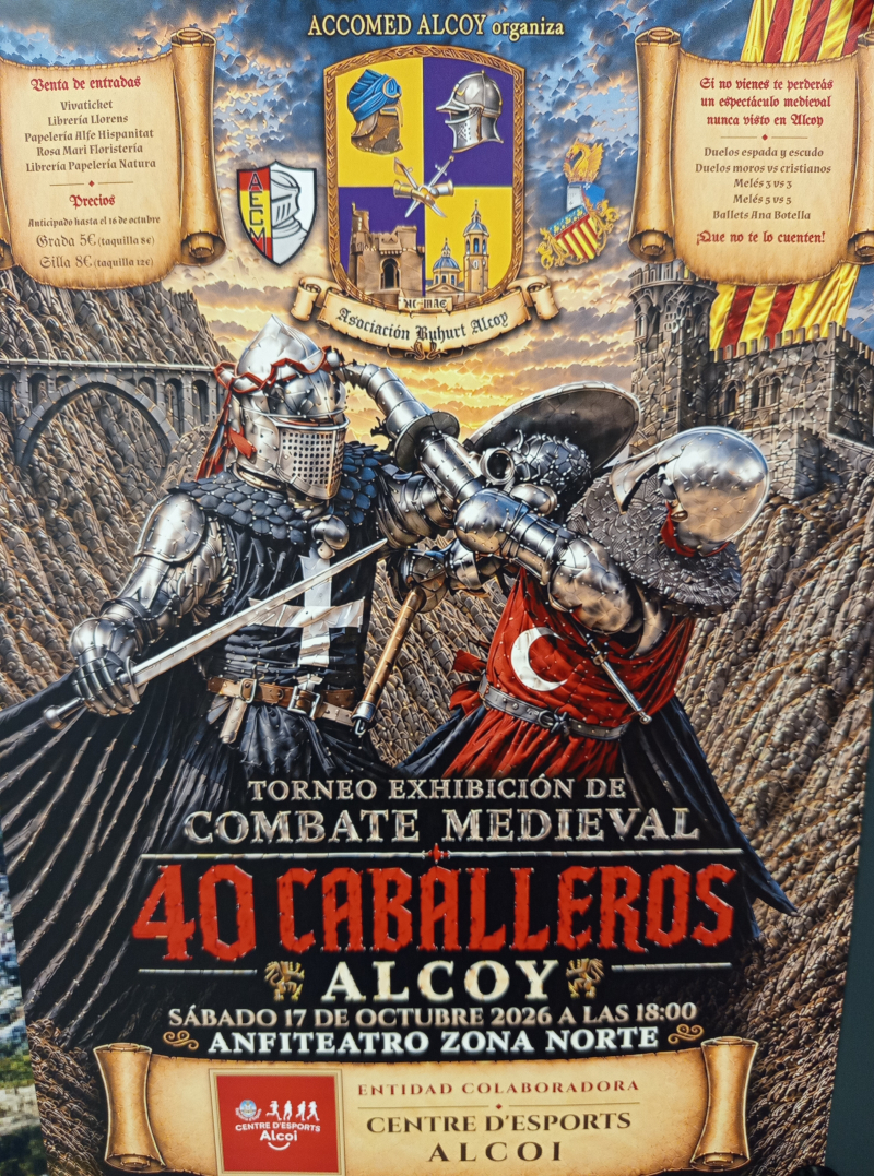 Cartell combat medieval