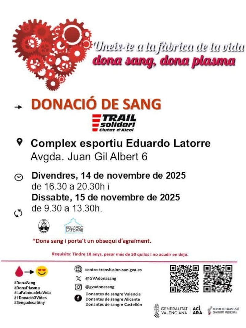 Cartell donació sang