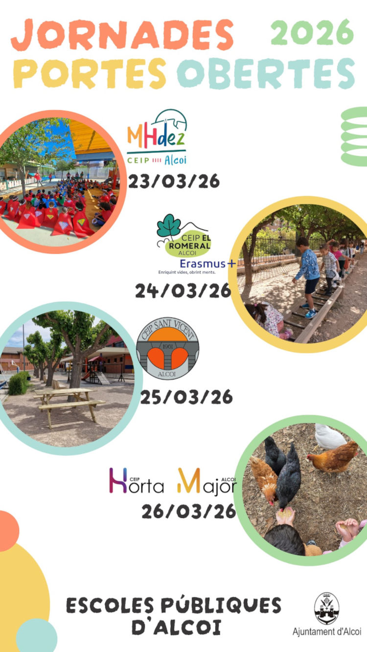 Dates Jornades portes obertes escoles públiques 2026-2027 (1080 x 1920 px)