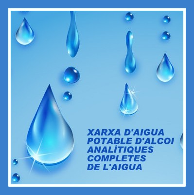 Xarxa d'aigua potable d'Alcoi. Analítiques completes de l'aigua