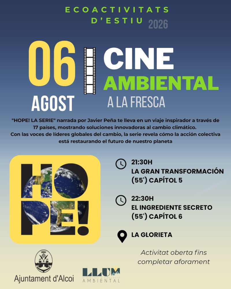 Cartel cine ambiental 6 de agosto explicación detallada en noticia