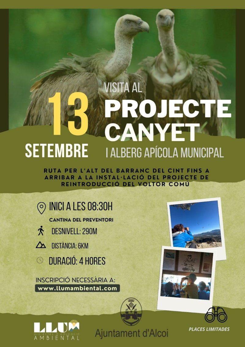 Cartell visita voltors explicació detallada en la noticia
