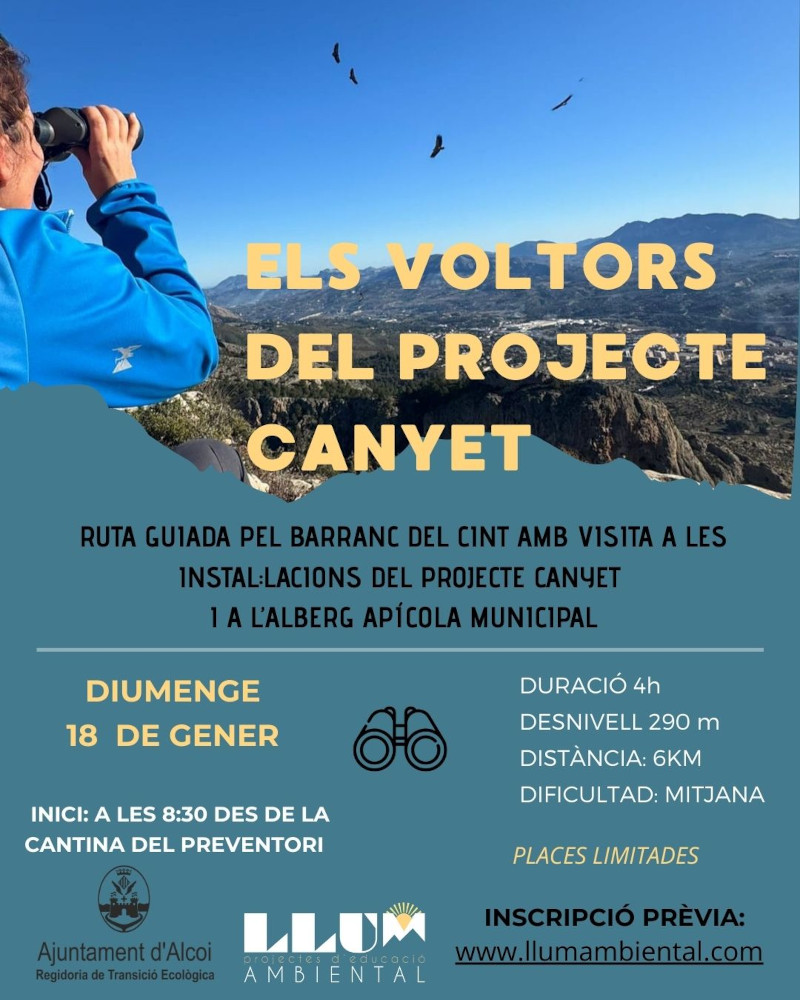Cartell visita guiada Projecte Canyet explicació detallada en la noticia