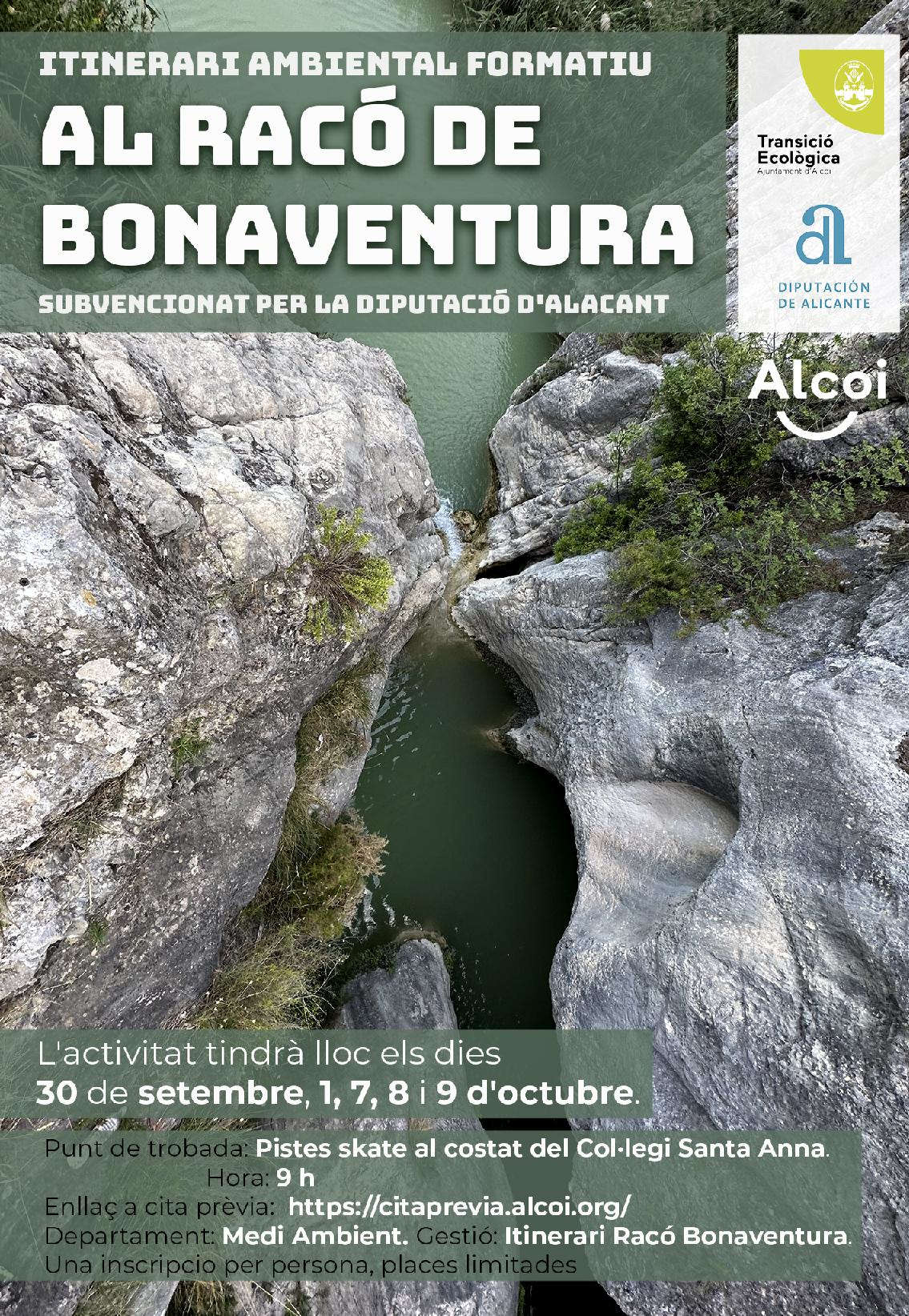 Cartell Itinerari Racó Bonaventura