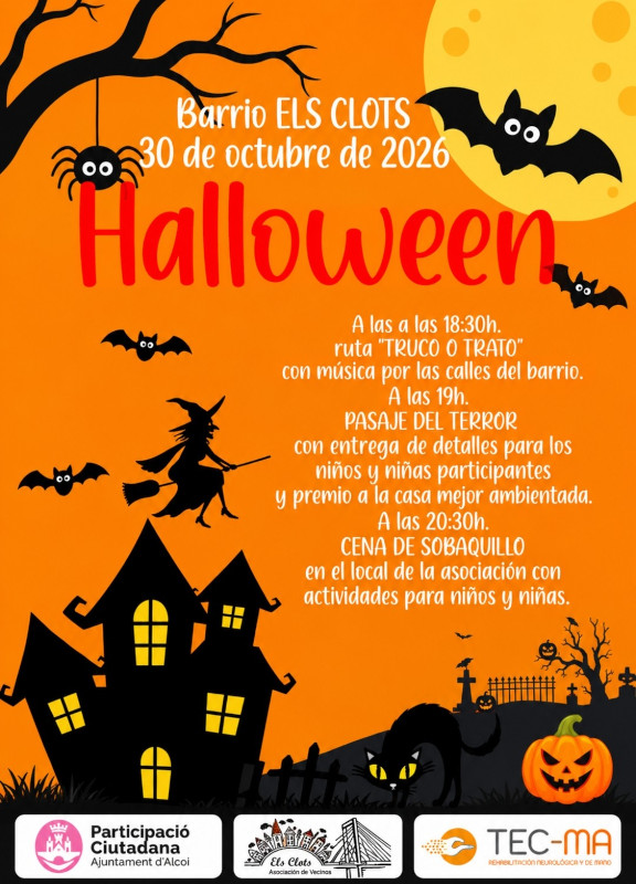 Cartell Halloween AV Els Clots