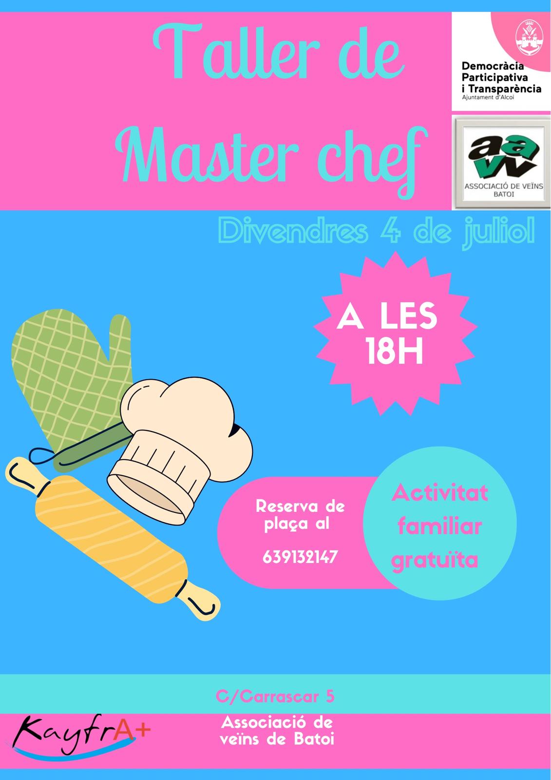 Cartell taller Masterchef