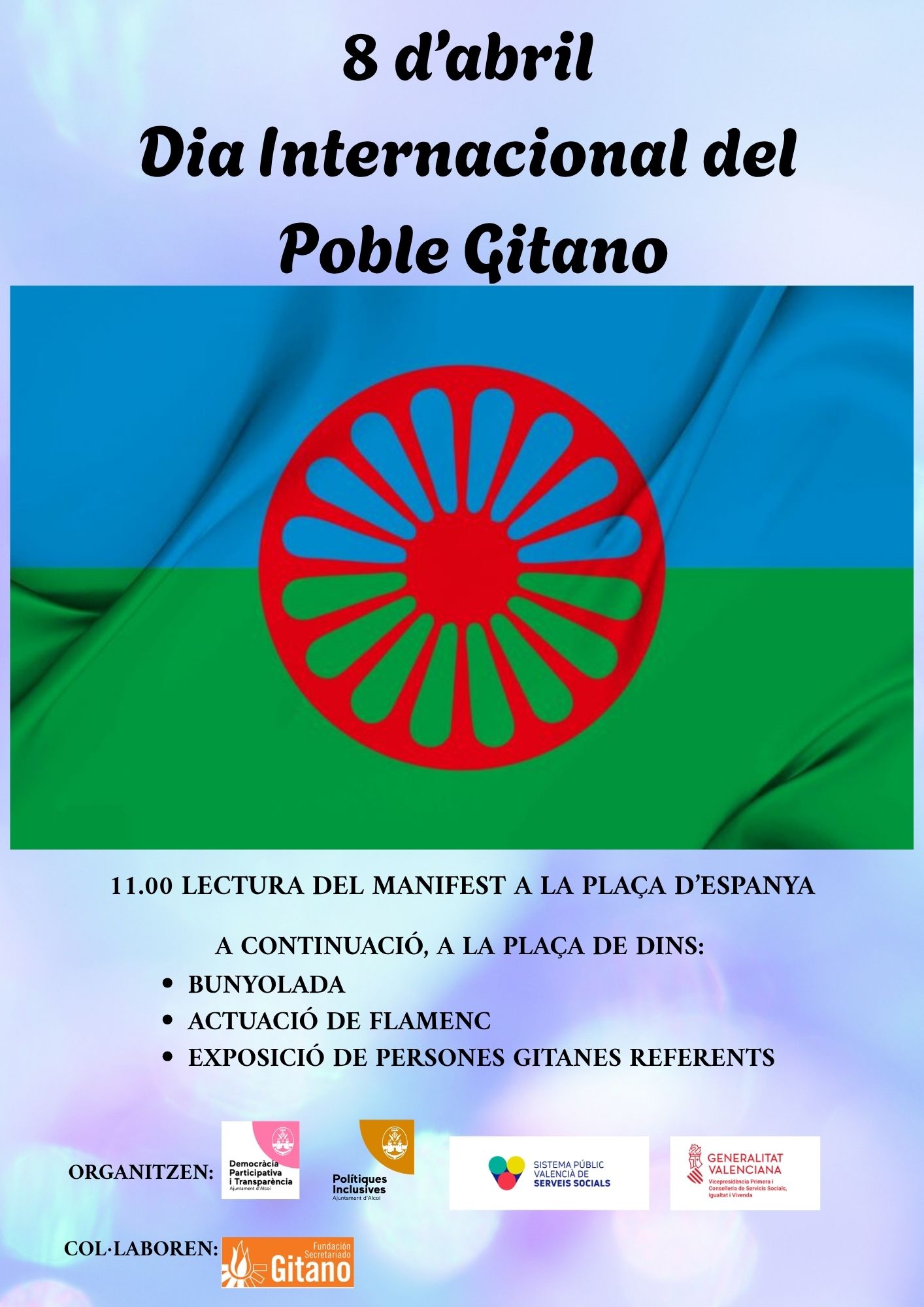 Cartell Dia internacional Poble Gitano 2026