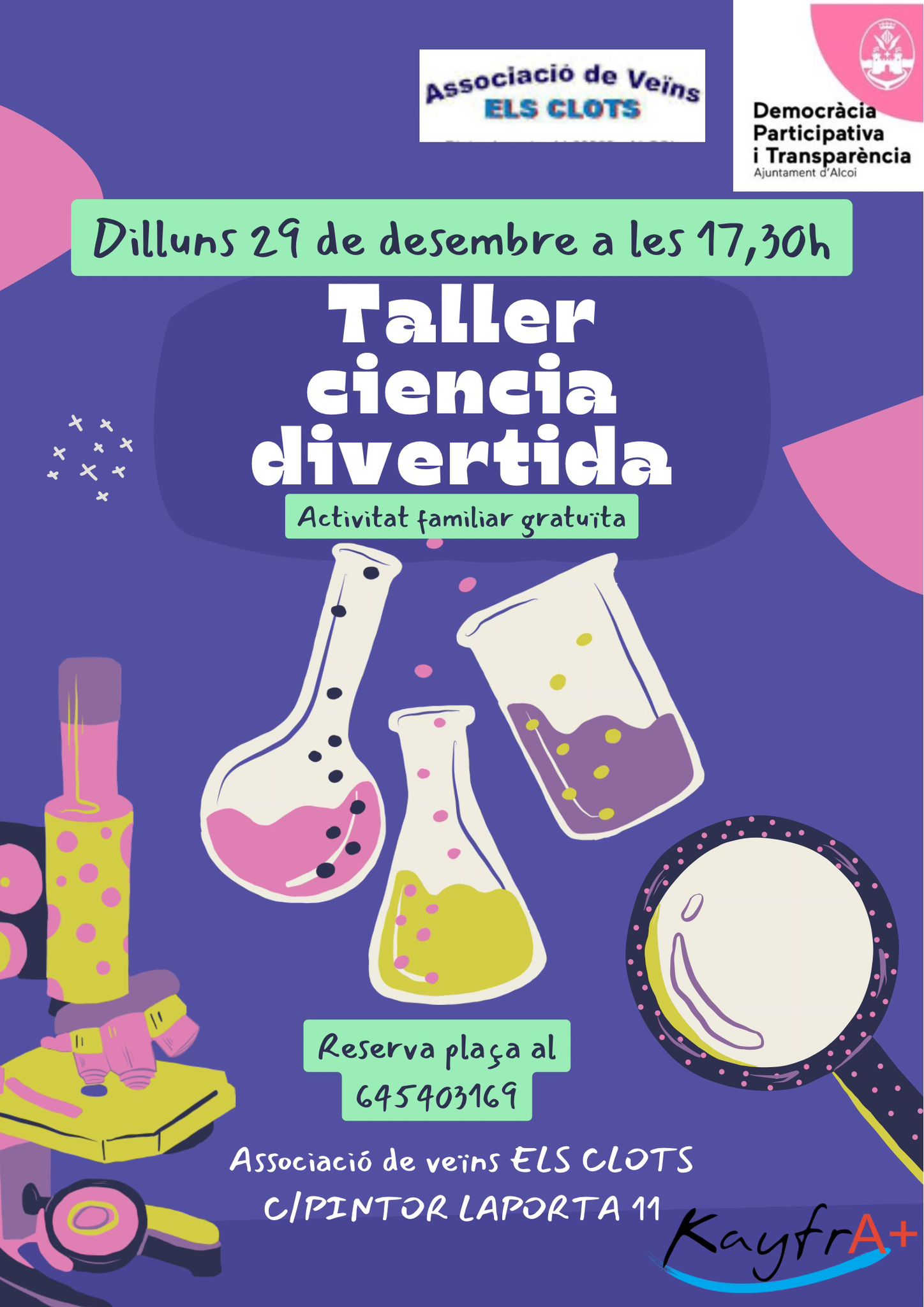 Cartell taller Ciència divertida