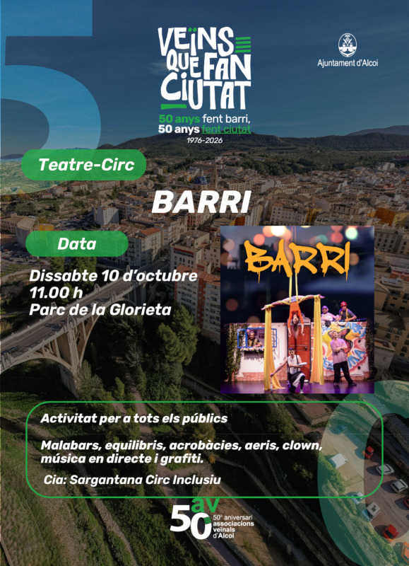 Cartell teatre-circ Barri