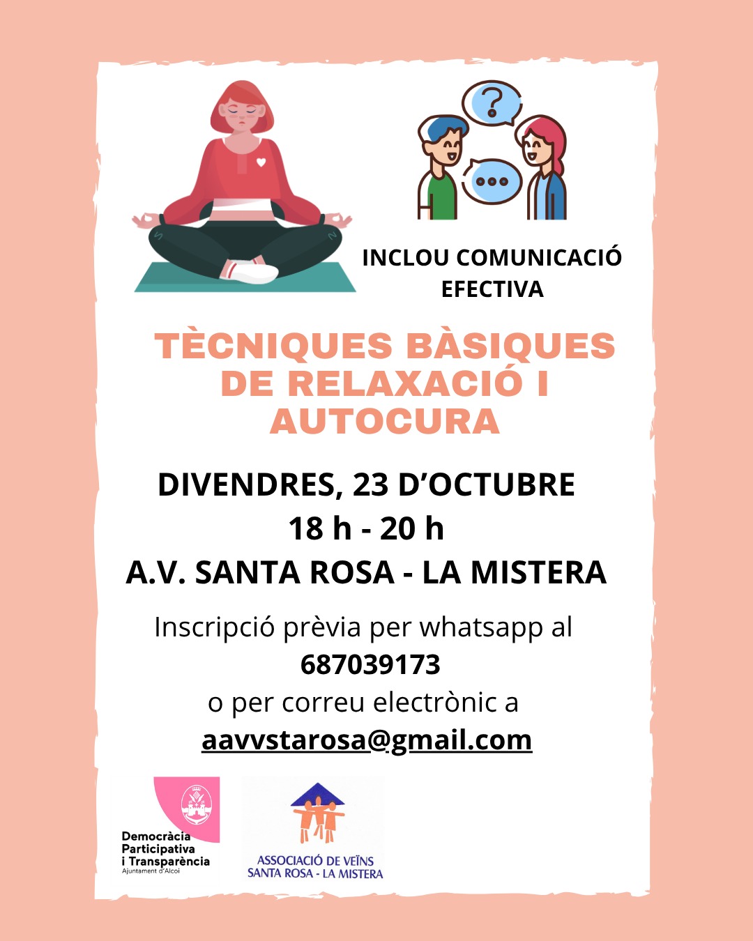 Cartell tècniques de relaxació i autocura