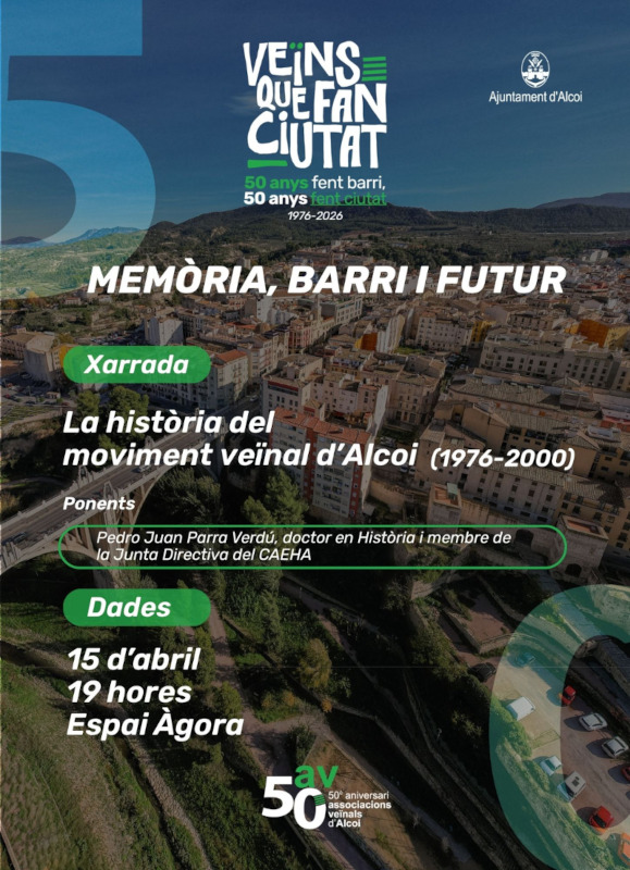 Cartell ponència La història del moviment veïnal