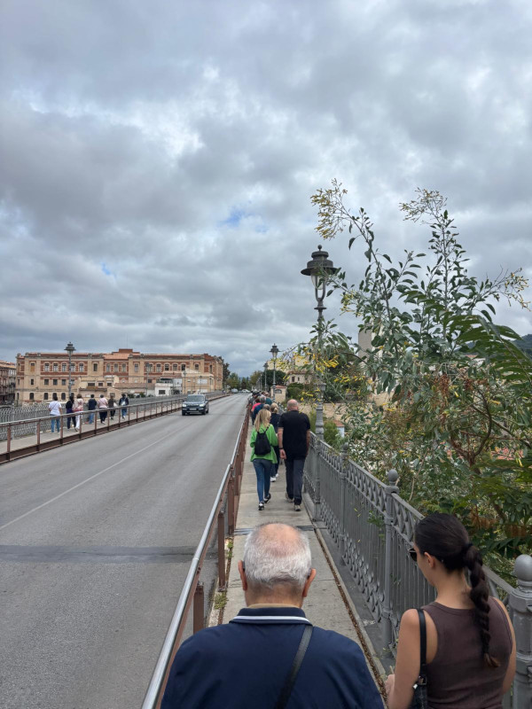 Participantes en la Ruta guiada al Viaducto