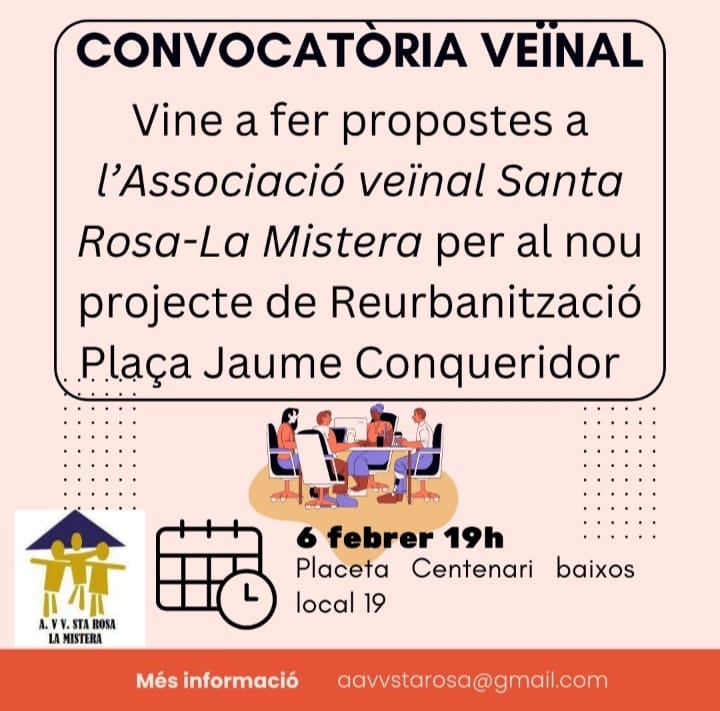 Cartell procés participatiu AV Santa Rosa