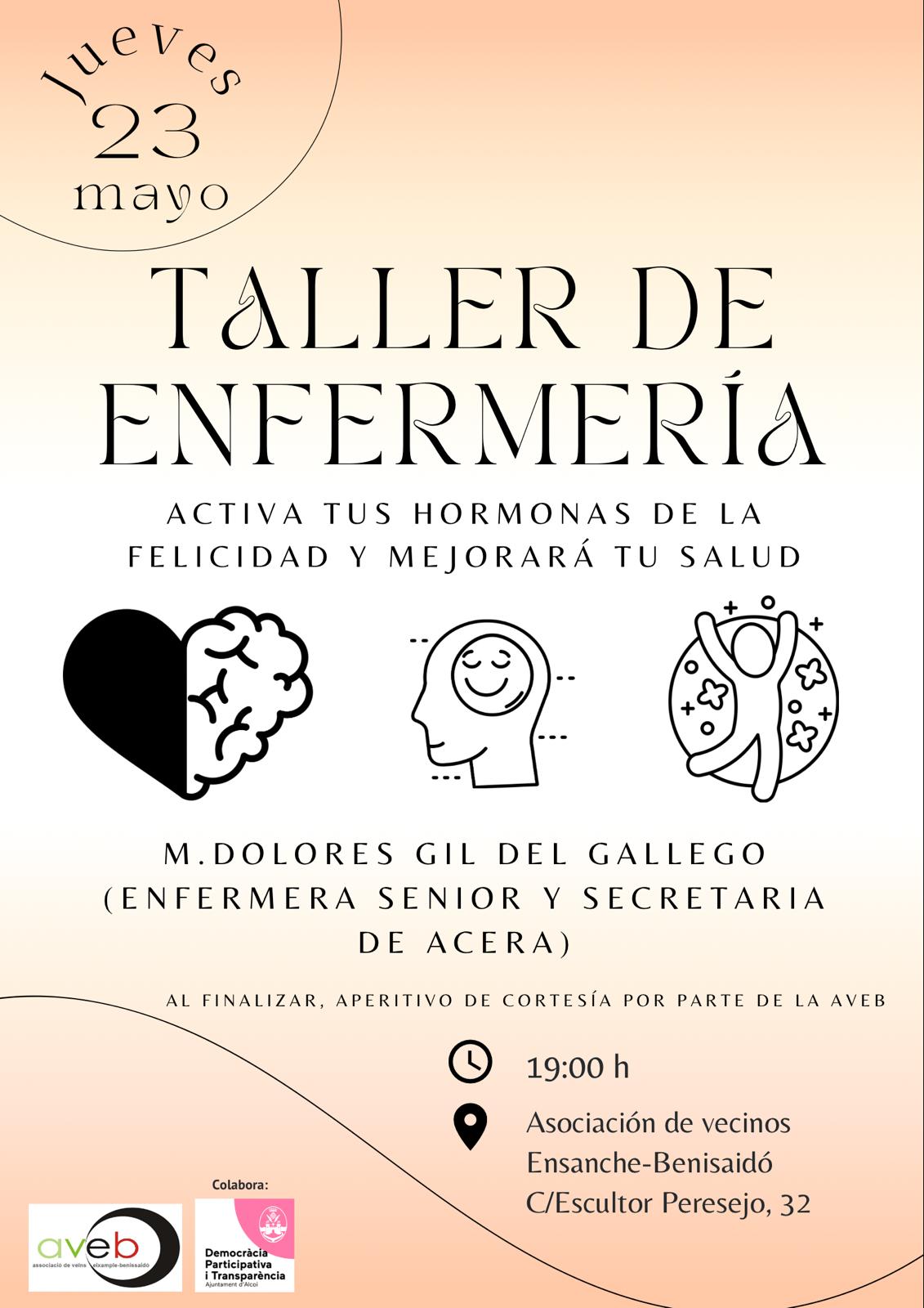 Cartel Taller de enfermería