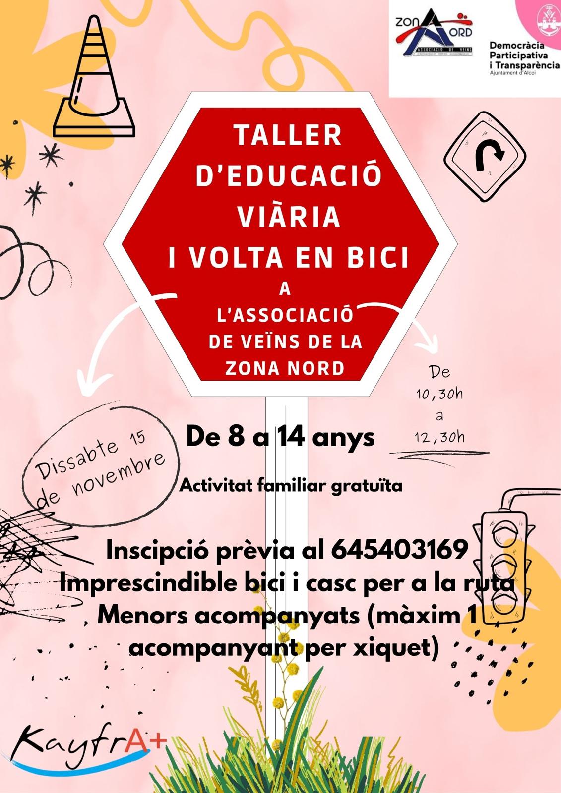 Cartell taller Educació viària