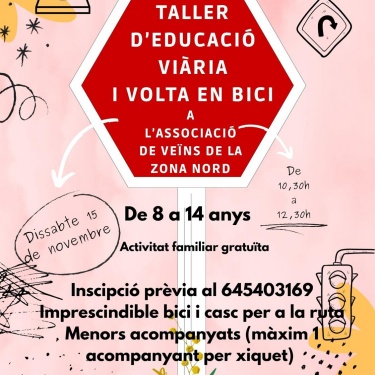 Cartel taller Educación vial