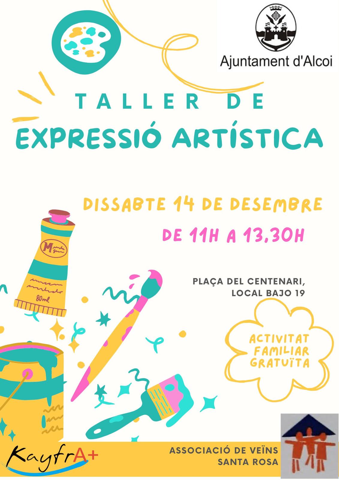 Cartell Taller d'expressió artística