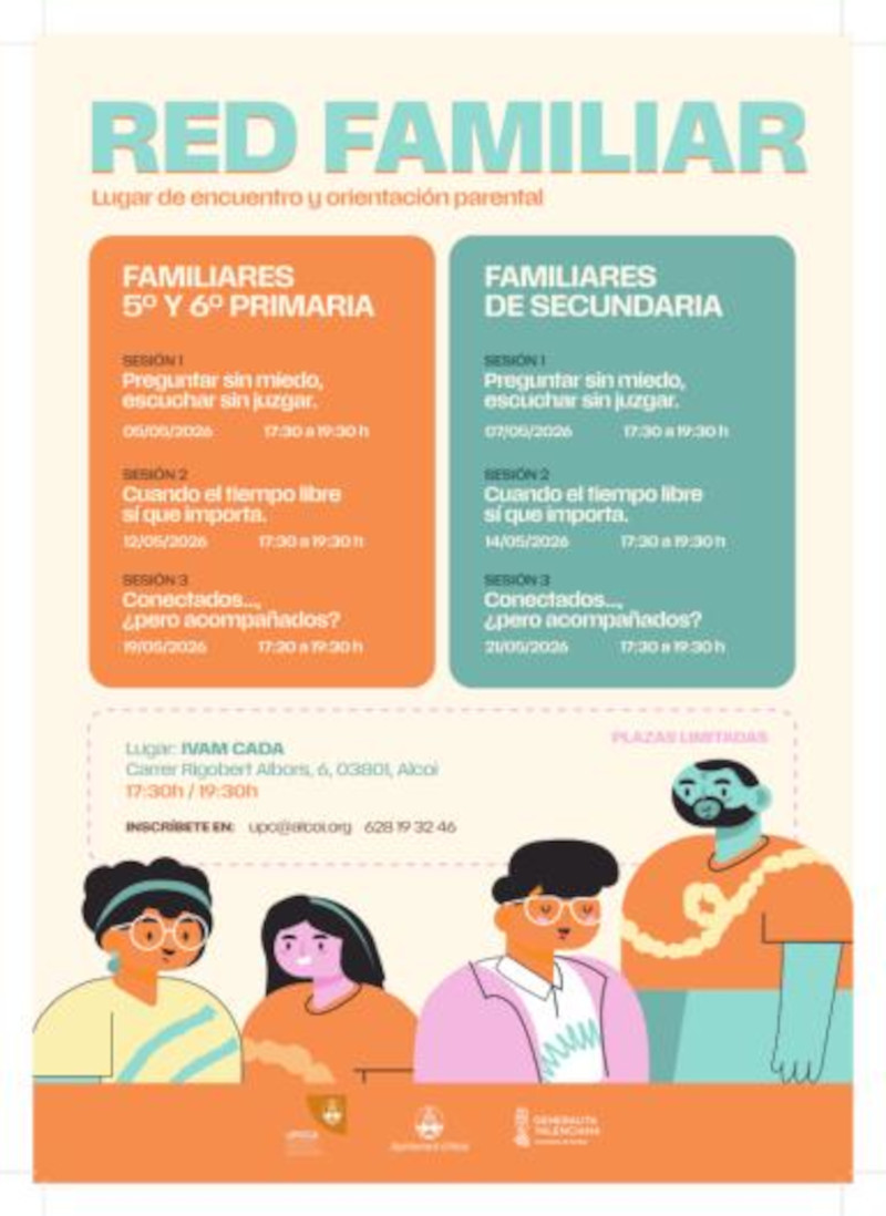 Cartel evento red familiar UPCCA! Cartell esdeveniment xarxa familiar