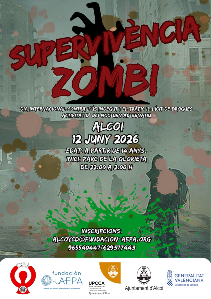 Cartell Supervivència zombi
