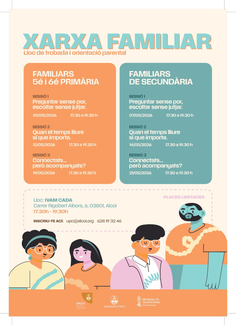 cartell esdeveniment xarxa familiar UPCCA