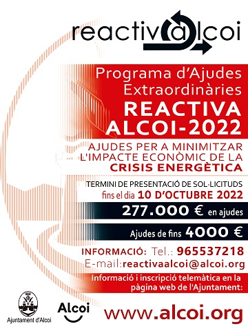 Cartell d'ajudes contra la crisi energètica