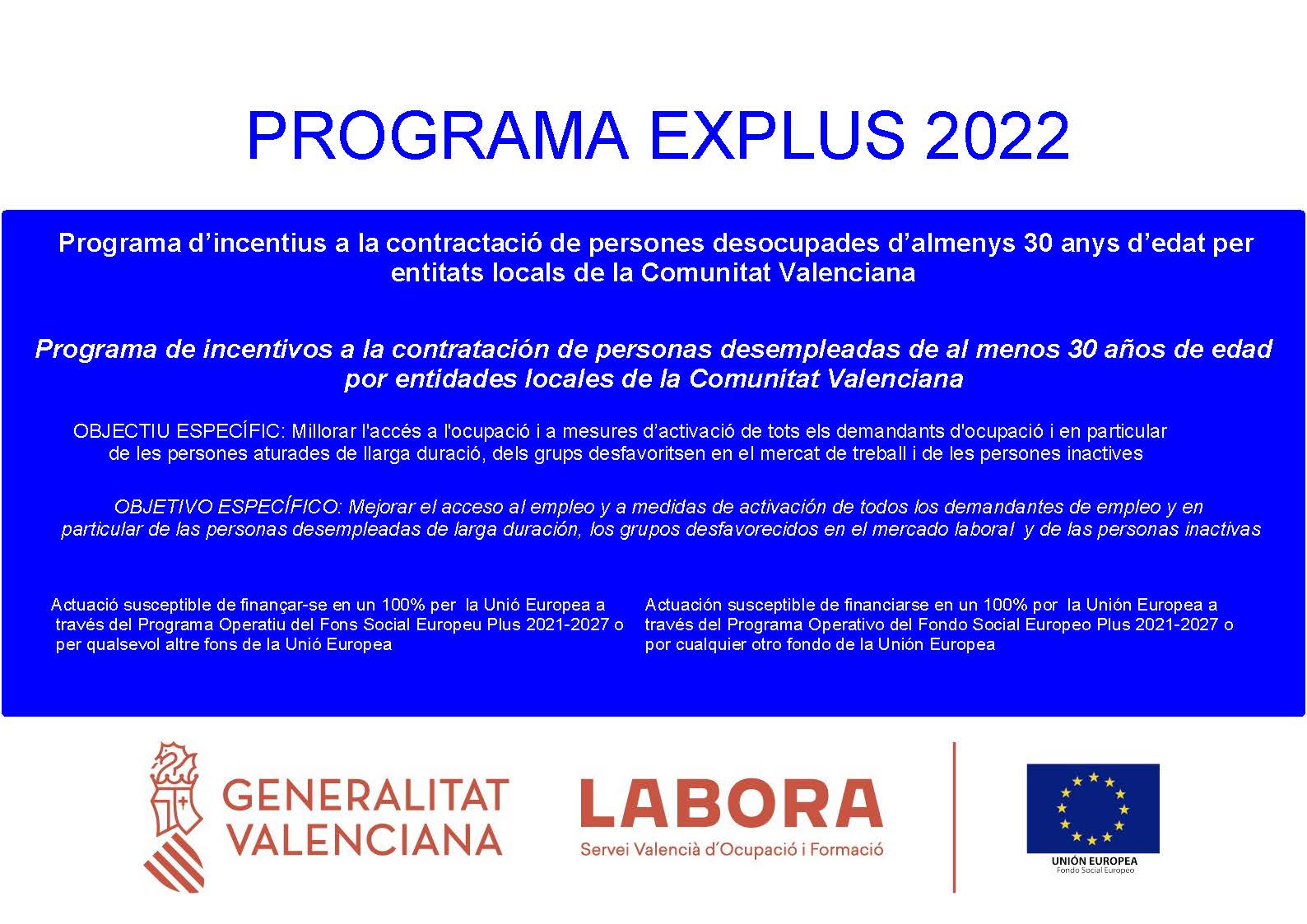 Cartell Ajuda Avalem Experiencia