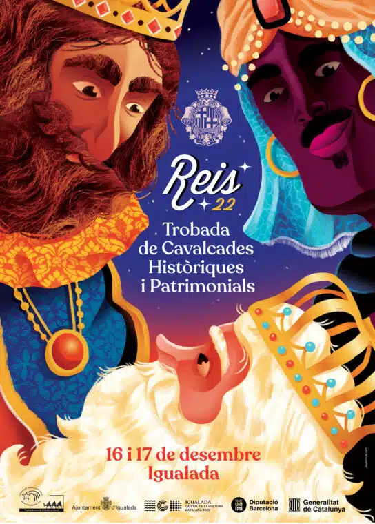 Cartell de la Trobada de Cavalcades Historiques on participa Alcoi